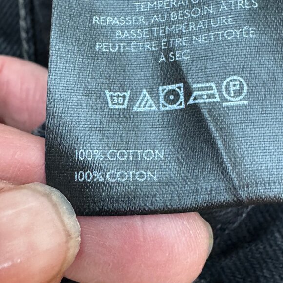 NWT Free People We The Free Ghost Town High Rise Long Short in Worn Black Sz 25 - Picture 8 of 10